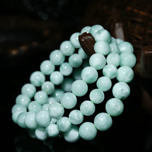 Green Larimar Bead Bracelet-ToShay.org