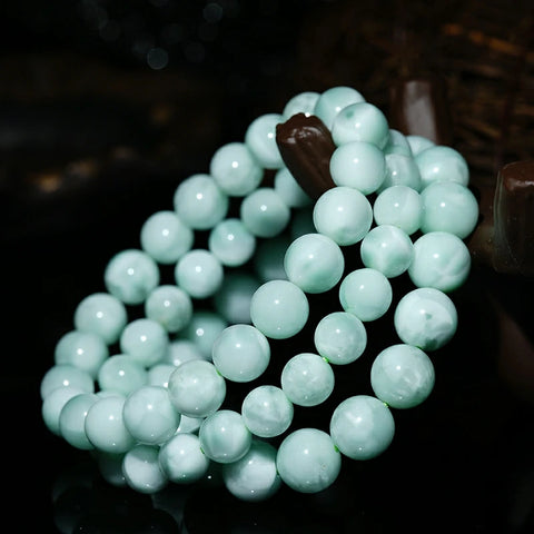 Green Larimar Bead Bracelet-ToShay.org