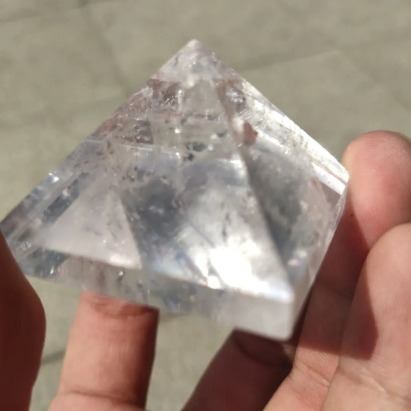 Clear Crystal Pyramid-ToShay.org