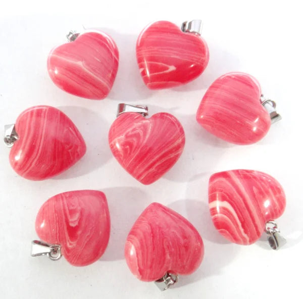 Mixed Crystal Heart Pendants-ToShay.org