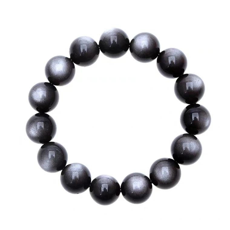 Silver Obsidian Bracelet-ToShay.org