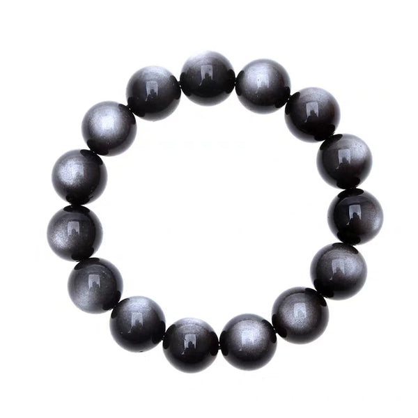 Silver Obsidian Bracelet-ToShay.org