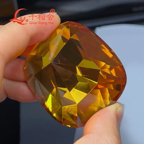 Yellow Cubic Zirconia Crystal-ToShay.org