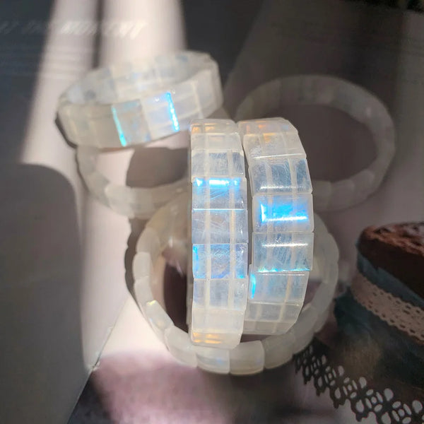 Blue Light Moonstone Bracelet-ToShay.org