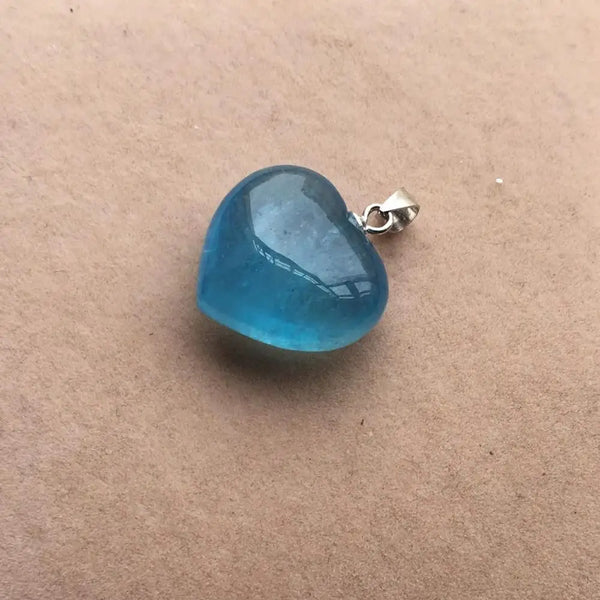 Blue Ice Aquamarine Pendant-ToShay.org