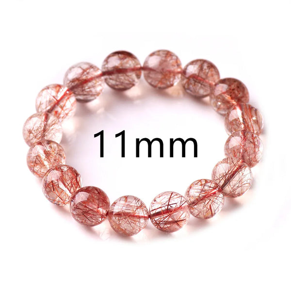 Red Rutilated Quartz Bracelet-ToShay.org
