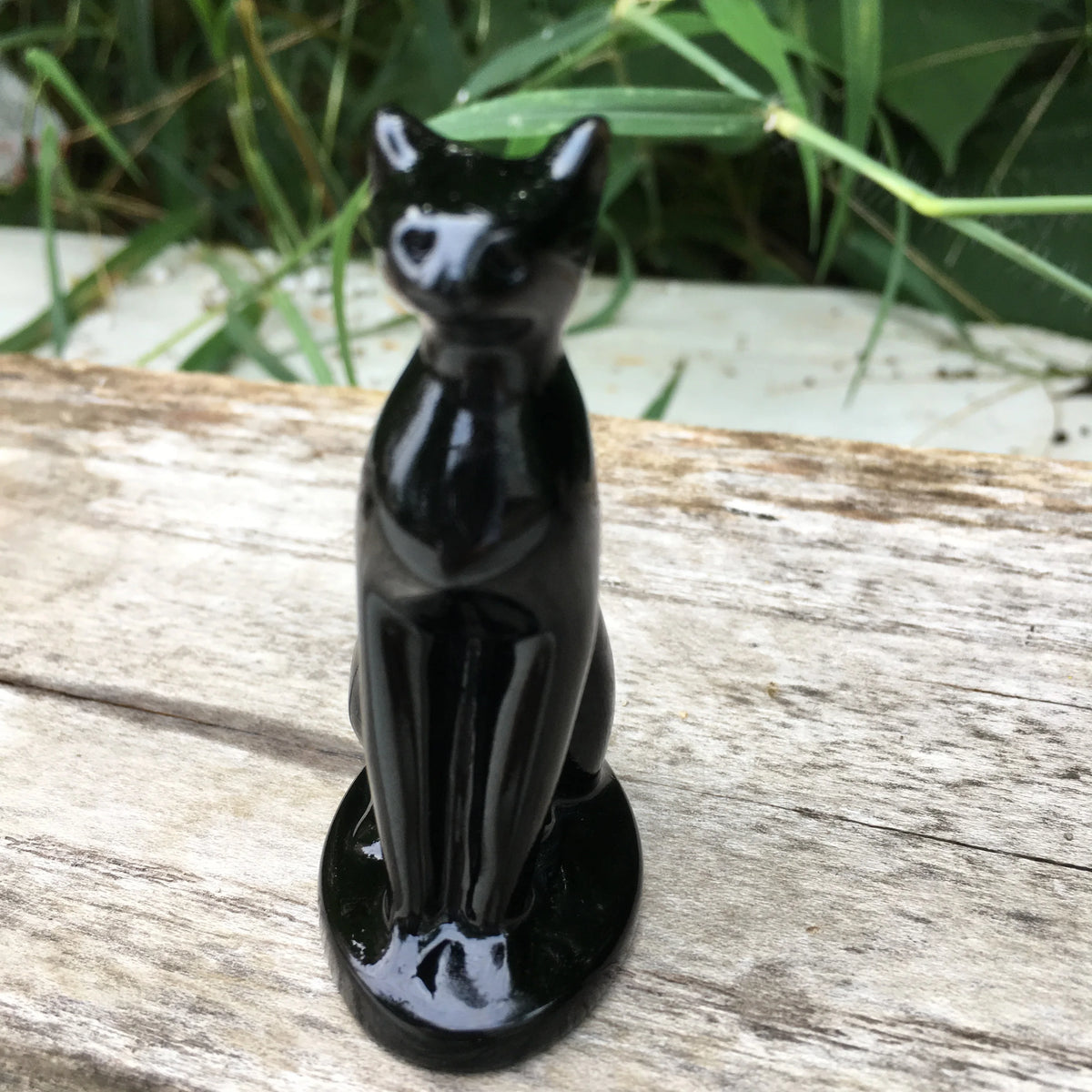 Black Obsidian Egyptian Cat-ToShay.org