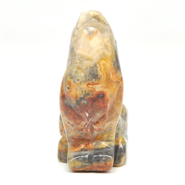 Yellow Crazy Agate Wolf-ToShay.org
