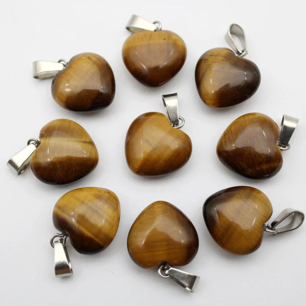 Mixed Crystal Heart Pendants-ToShay.org