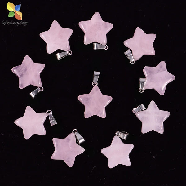 Pink Rose Quartz Pendants-ToShay.org