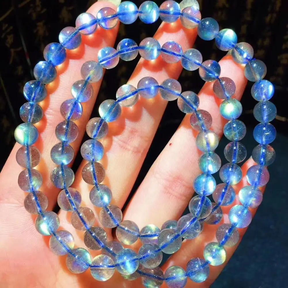 Blue Labradorite Wrap Bracelet-ToShay.org