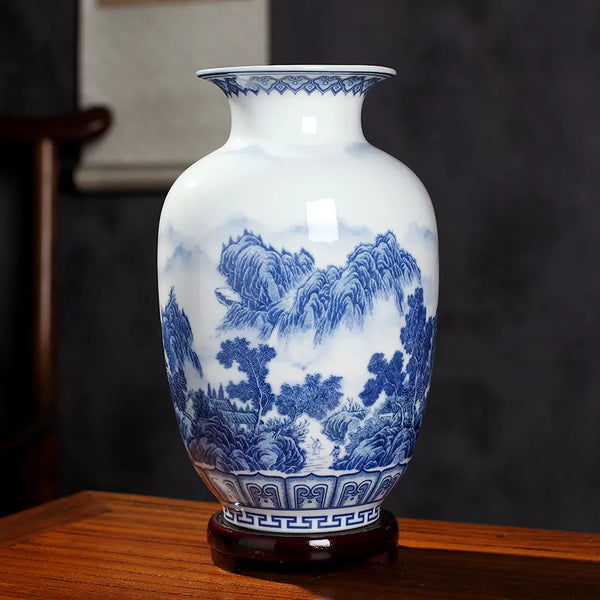 Jingdezhen Glazed Porcelain Vase-ToShay.org