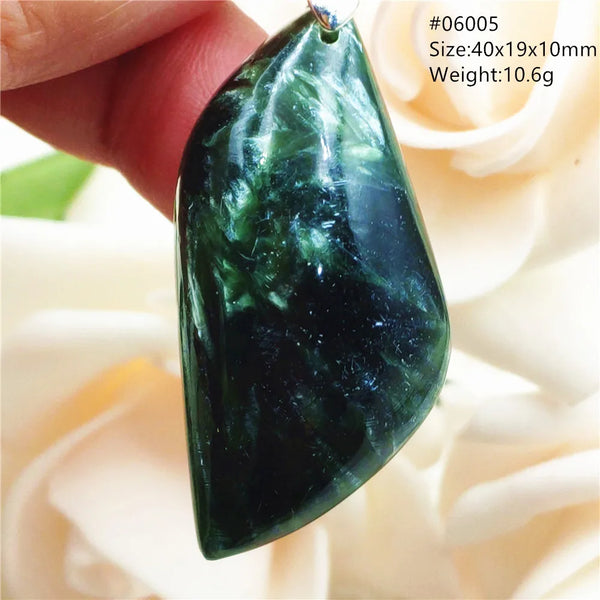 Green Seraphinite Pendant-ToShay.org