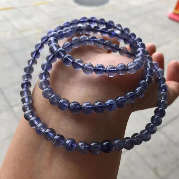 Blue Dichroite Cordierite Bracelet-ToShay.org