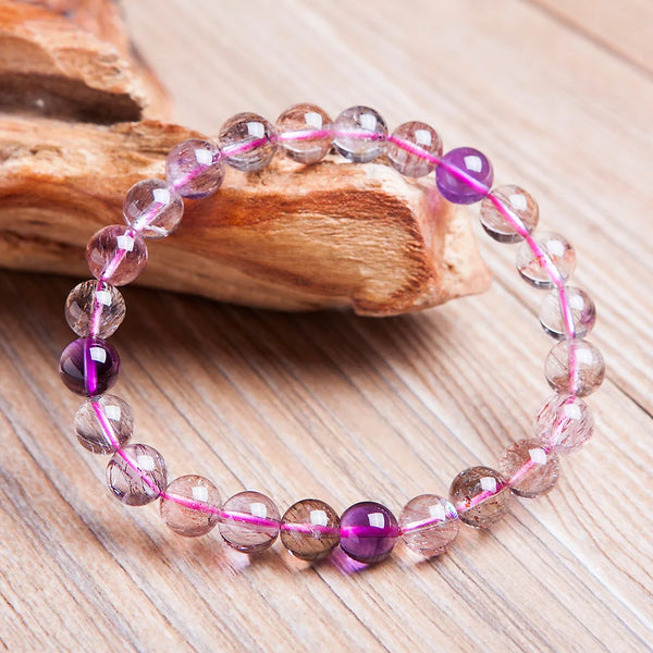 Purple Super Seven Bracelet-ToShay.org
