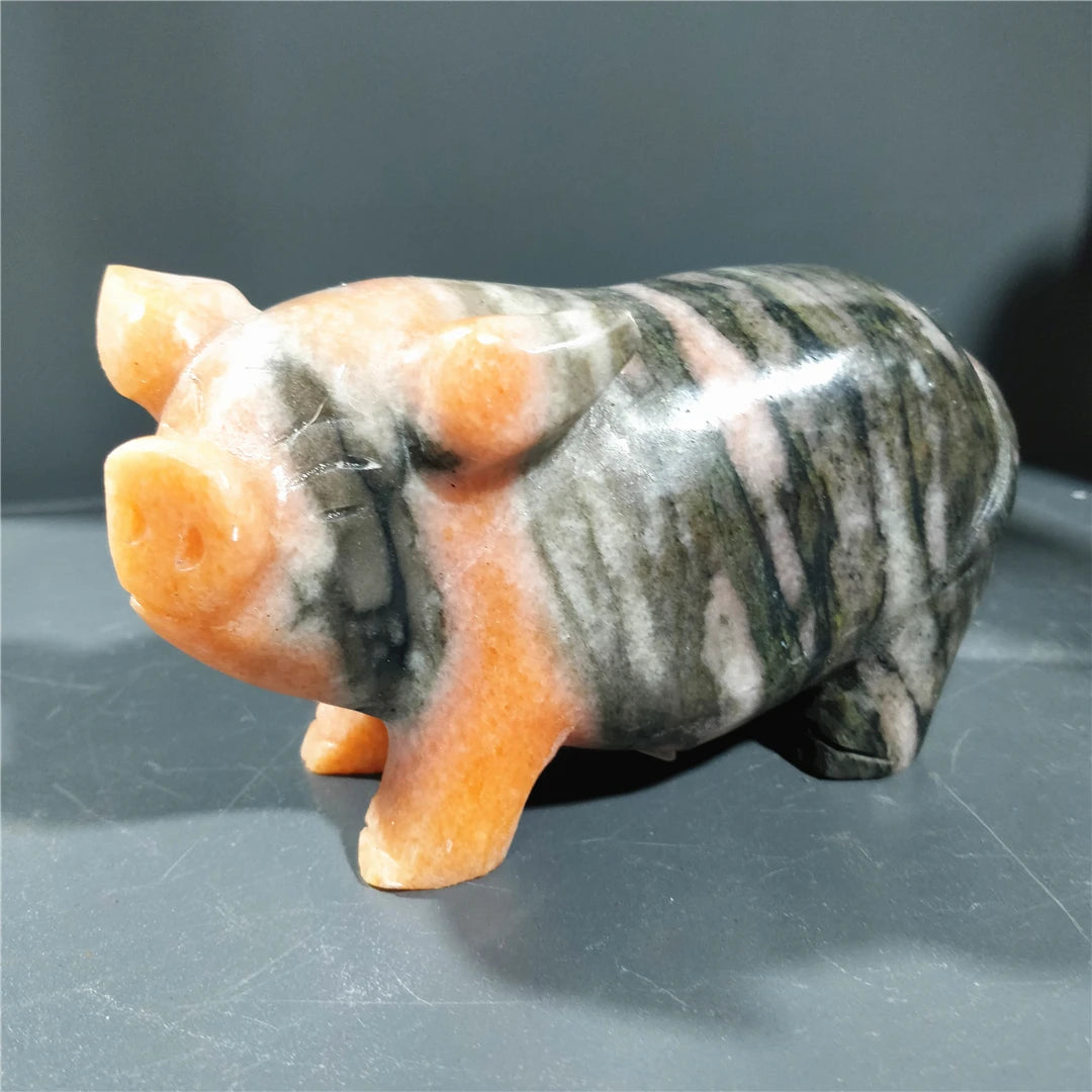 Yellow Black Sunstone Pig-ToShay.org