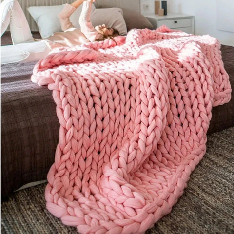 Wool Knitted Blanket-ToShay.org