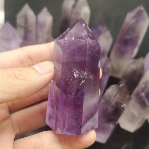 Purple Amethyst Crystal Wand-ToShay.org
