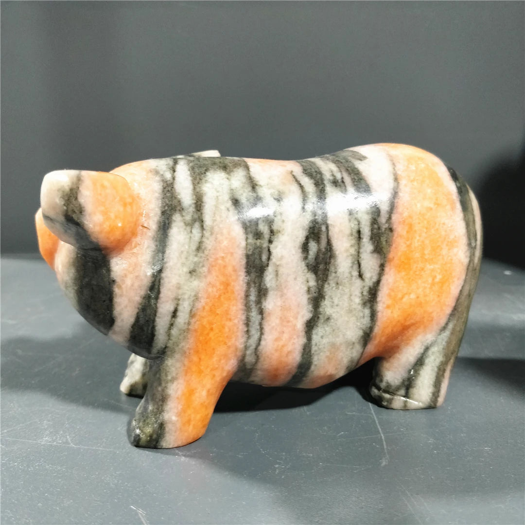 Yellow Black Sunstone Pig-ToShay.org