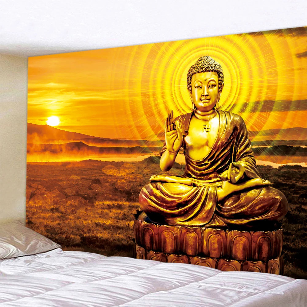 Buddha Meditation Tapestry-ToShay.org