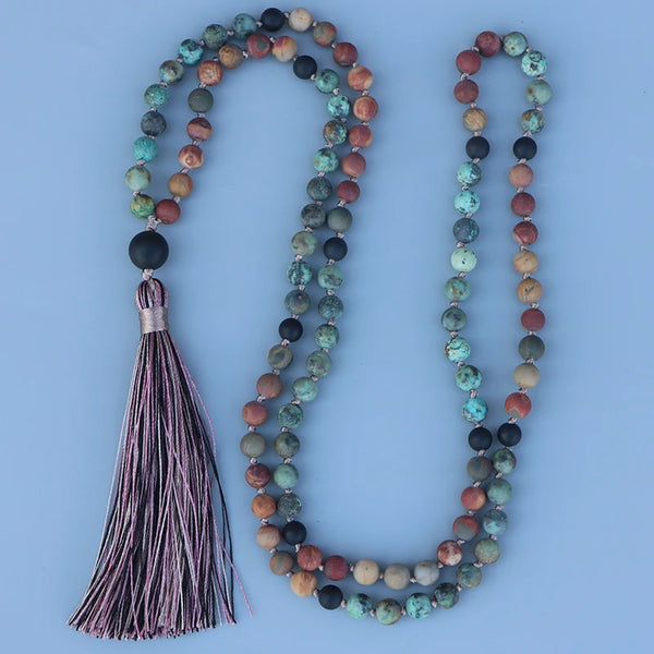 Red Picasso Mala Beads-ToShay.org