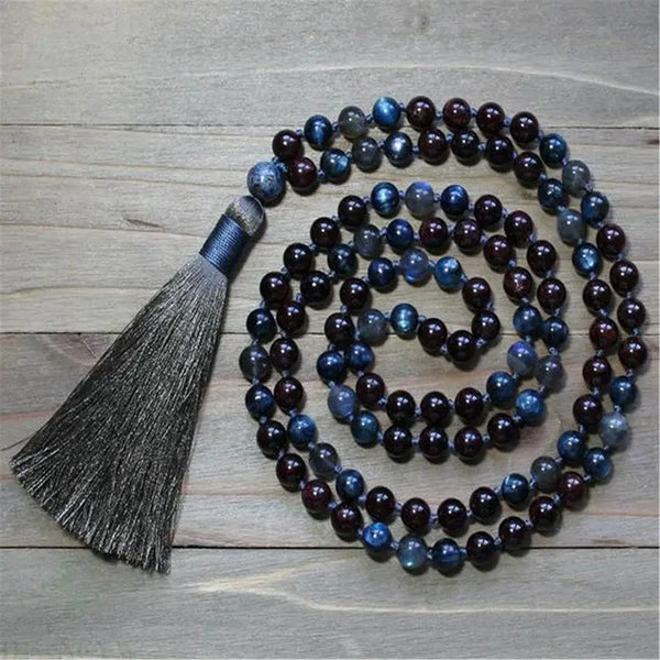 Blue Kyanite Mala Beads-ToShay.org