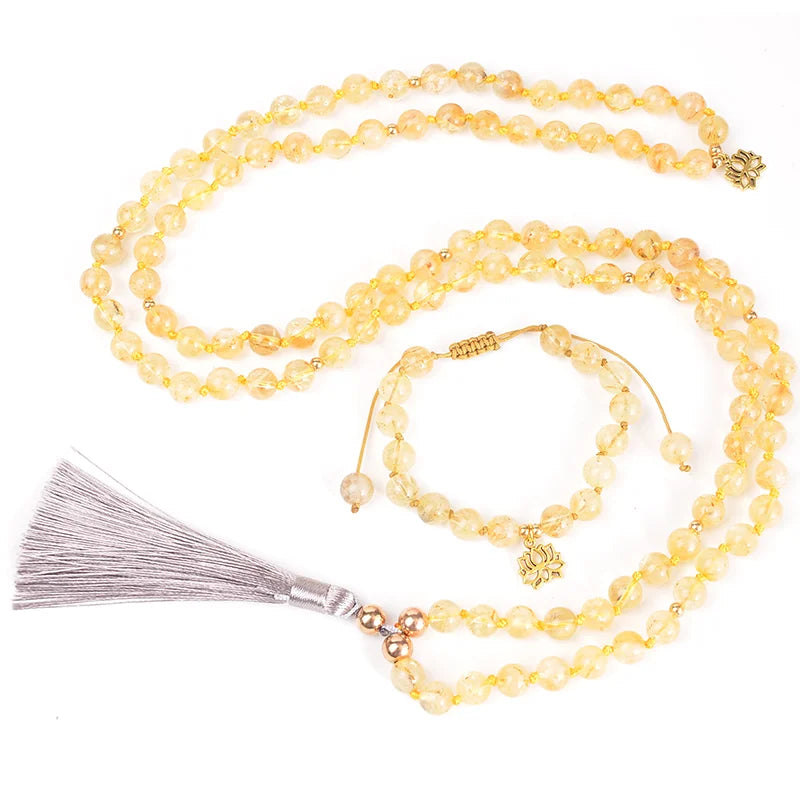 Yellow Citrine Mala Beads-ToShay.org