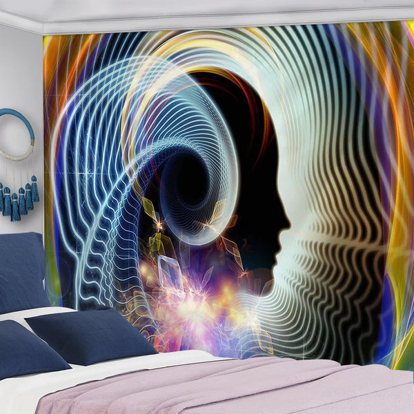Psychedelic Style Tapestry-ToShay.org