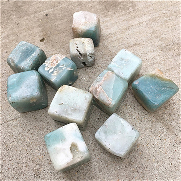 Blue Calcite Cubes-ToShay.org