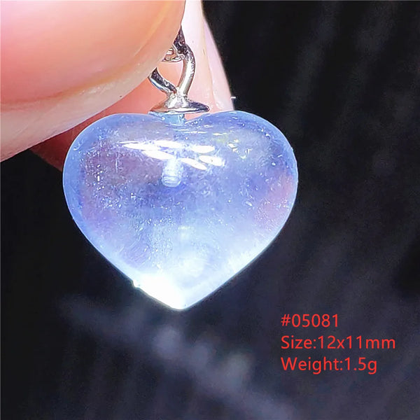 Blue Aquamarine Crystal Pendant-ToShay.org