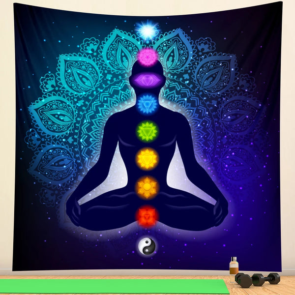 Chakra Meditation Tapestry-ToShay.org