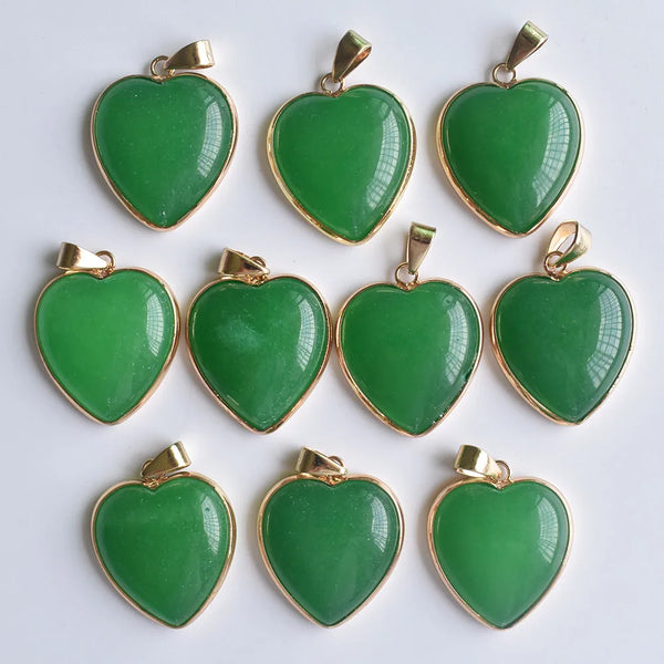 Mixed Crystal Heart Pendants-ToShay.org