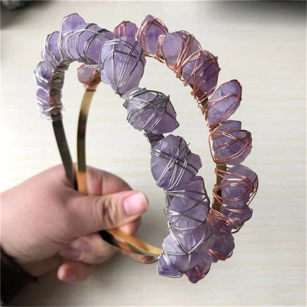 Purple Amethyst Hair Band-ToShay.org