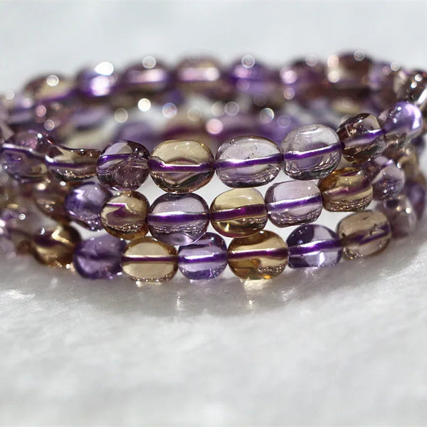 Purple Yellow Ametrine Bracelet-ToShay.org