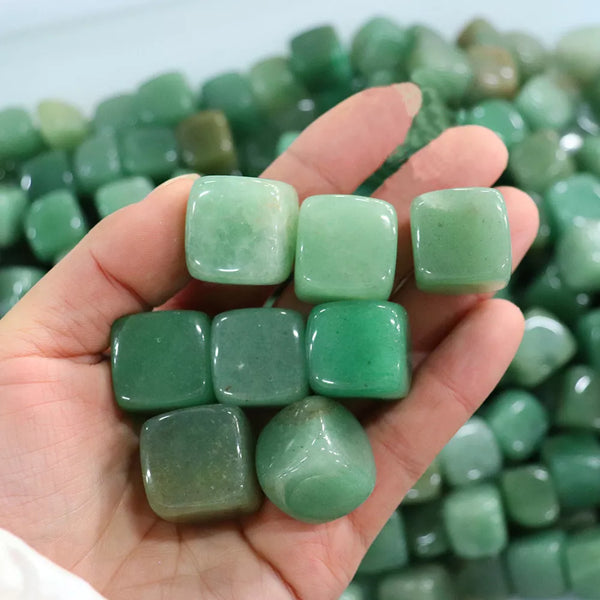 Green Jade Cube Stones-ToShay.org