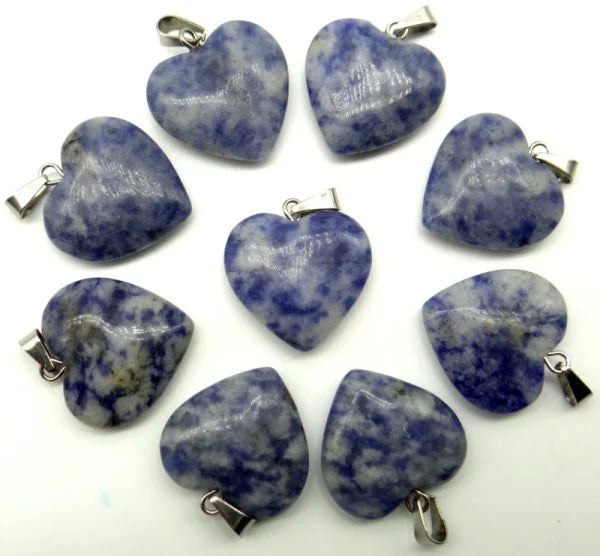 Mixed Crystal Heart Pendants-ToShay.org