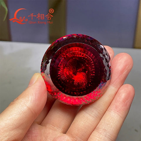 Red Cubic Zirconia Garnet-ToShay.org