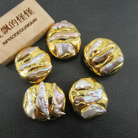 White Pearl Coin Beads-ToShay.org