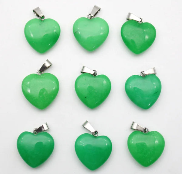 Mixed Crystal Heart Pendants-ToShay.org