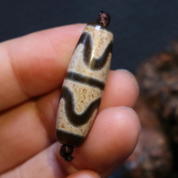 Tibetan Agate Dzi Bead-ToShay.org