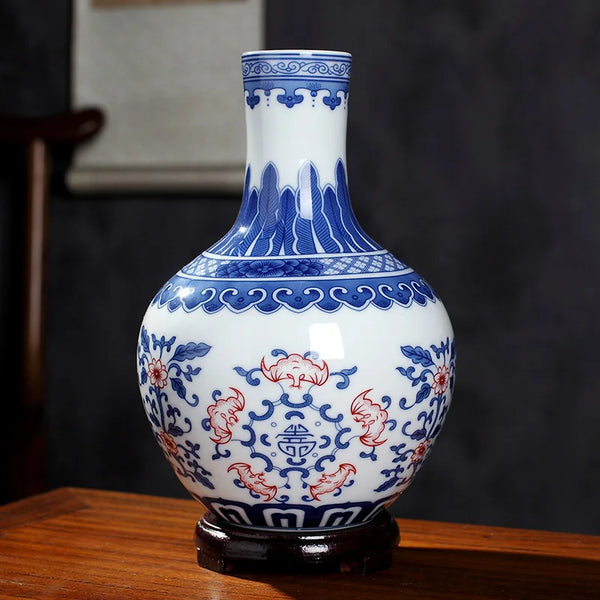 Jingdezhen Glazed Porcelain Vase-ToShay.org