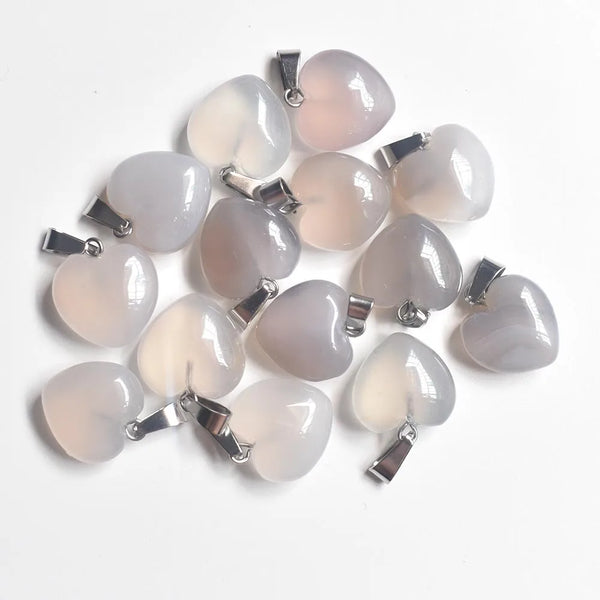 Mixed Crystal Heart Pendants-ToShay.org