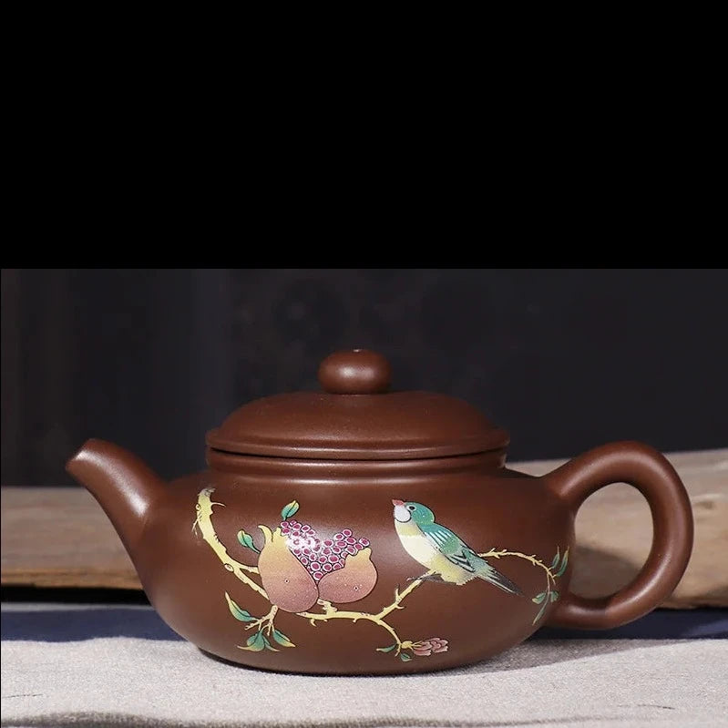 Yixing Painted Clay Teapot-ToShay.org