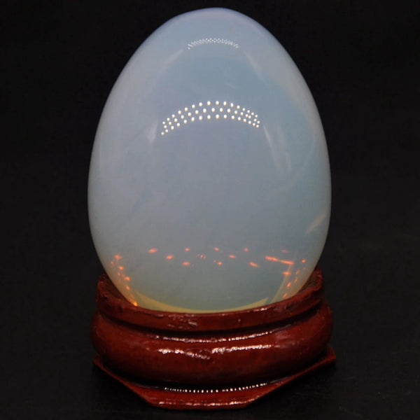 White Opalite Egg-ToShay.org