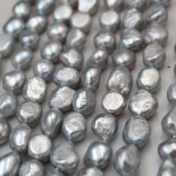 Grey Pearl Bead Necklace-ToShay.org
