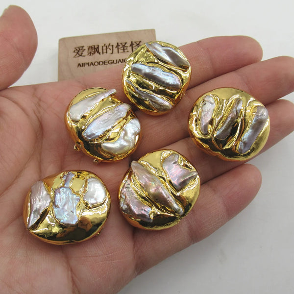 White Pearl Coin Beads-ToShay.org