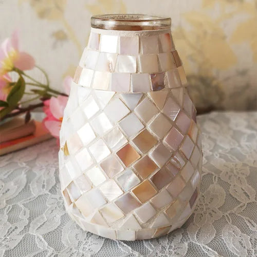 Mosaic Glass Vase-ToShay.org