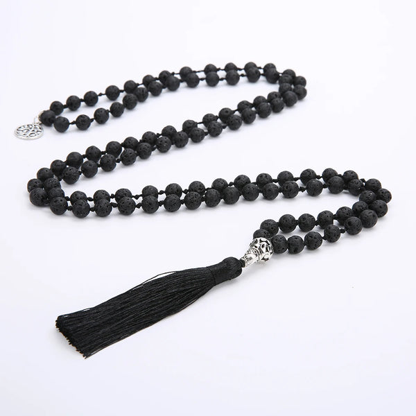 Black Lava Stone Mala Beads-ToShay.org