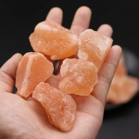 Orange Calcite Salt Stone-ToShay.org