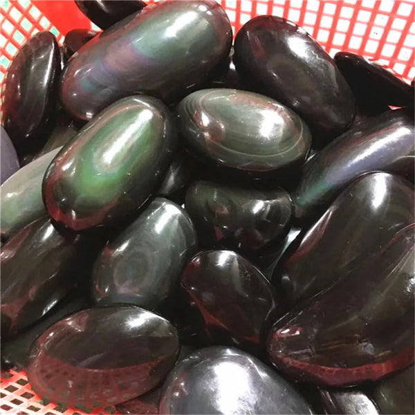 Rainbow Obsidian Palm Stones-ToShay.org
